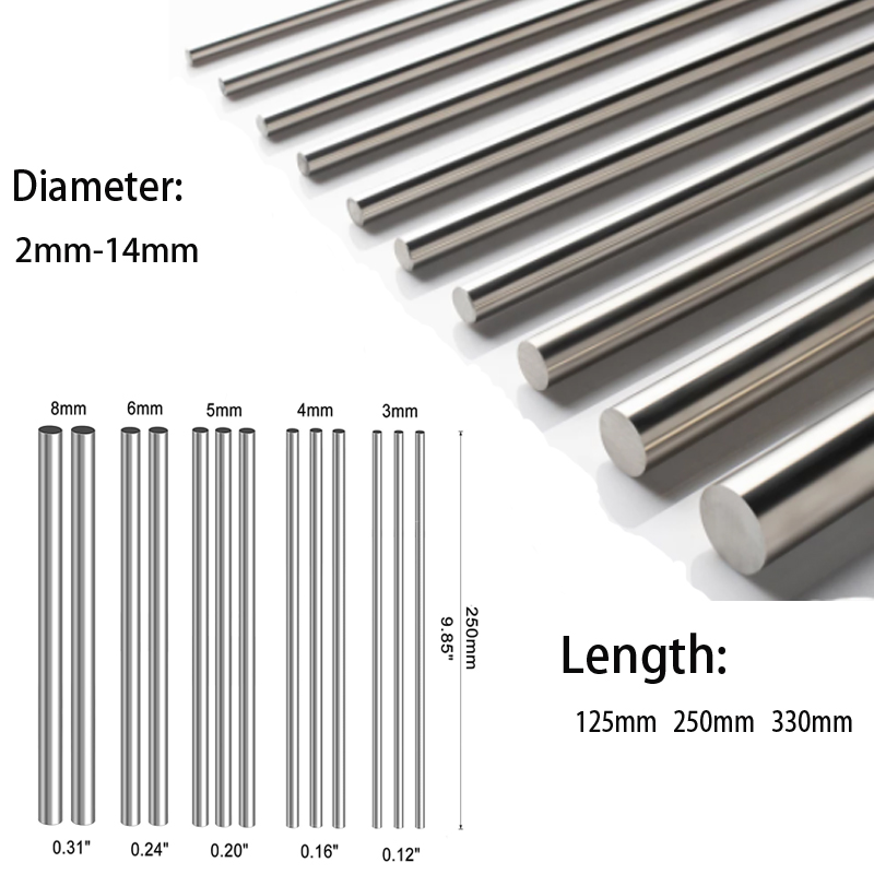 Linear Rod 8Mm - 1/5Pc Chân Kính Thép Nguyên Khối