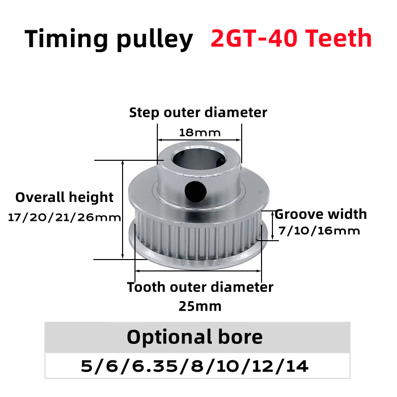 2GT 2M 40Teeth GT2 40T Timing  - đánh giá và giá Gt2 Belt