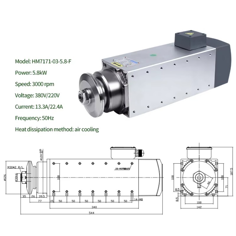 Machine tool high-speed spindl - đánh giá và giá Spindle Motor