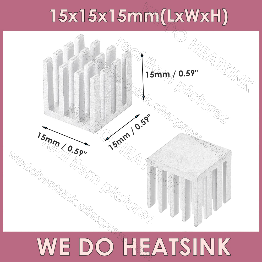 Tản Nhiệt Nhôm 15X15X15Mm/0.59 - đánh giá và giá Aluminium Extrusion