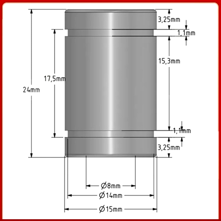 Reprap 3D Printer Replacement  - đánh giá và giá Lm8Uu Bearing