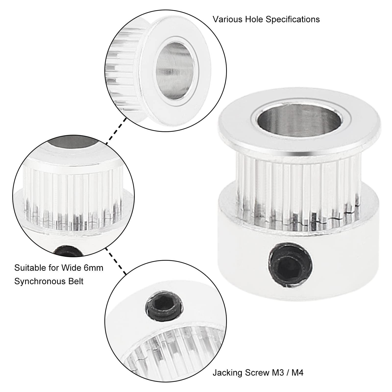 2/5 PCS GT2 Pulley 20 Teeth 5m - đánh giá và giá Gt2 Belt
