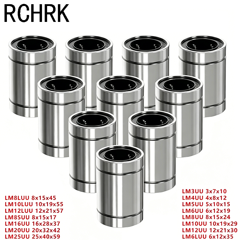 4/10PCS LM8UU LM10UU LM16UU LM - đánh giá và giá Linear Rod 8Mm