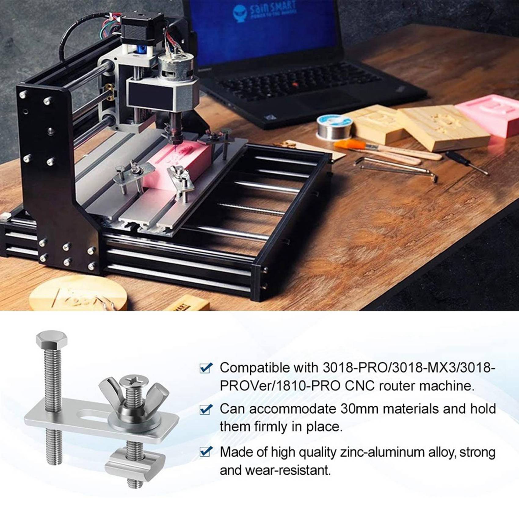 A19F-8 Pack T-Track Clamp,Mini - đánh giá và giá 3018 Cnc