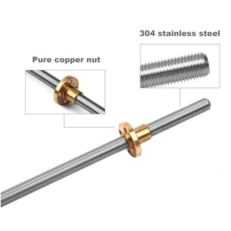 T8 Lead Screw Left-hand Thread - đánh giá và giá Lead Screw 8Mm