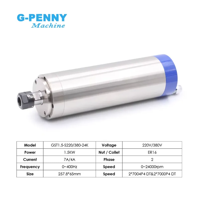 Customization G-PENNY 110v/220 - đánh giá và giá Water Cooled Spindle