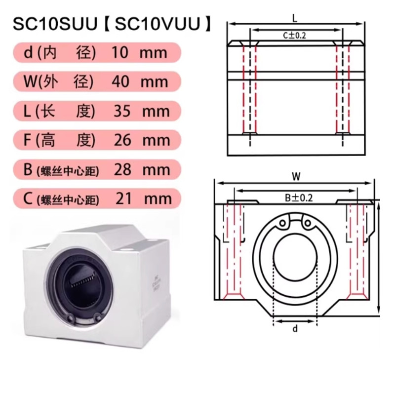1 Máy Tính SCS6UU SCS8UU SCS10 - đánh giá và giá Linear Rod 8Mm
