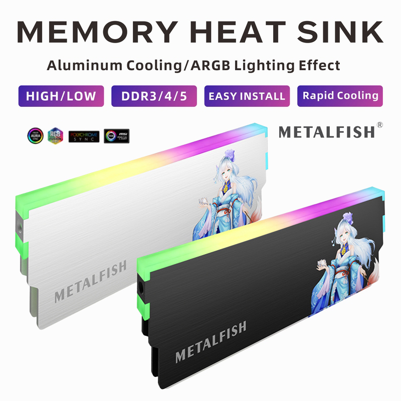 METALFISH DRAM Heatsink 5V-3PI - đánh giá và giá Aluminium Extrusion