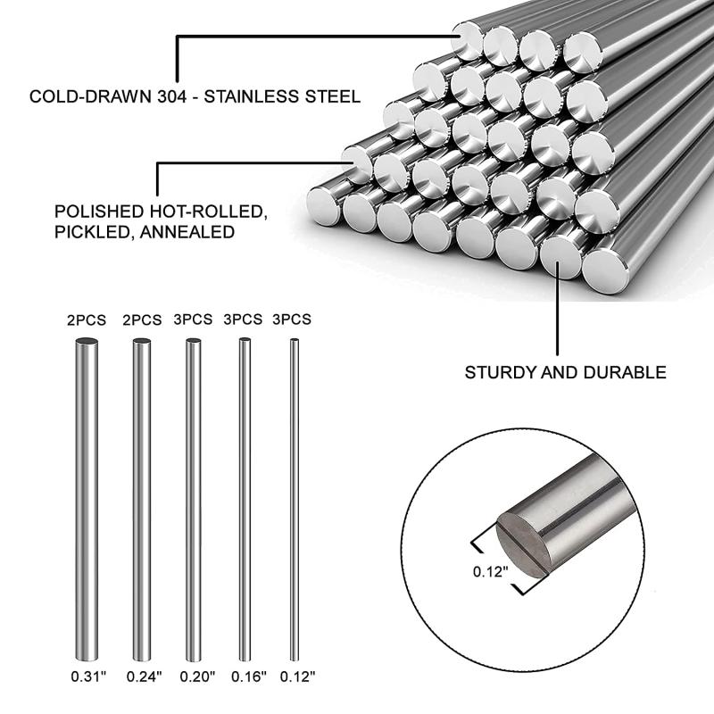 1/5Pc Chân Kính Thép Nguyên Kh - đánh giá và giá Linear Rod 8Mm